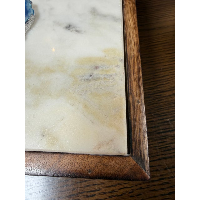 Agate Slice, Marble, Wood Keepsake Box For Sale - Image 12 of 12