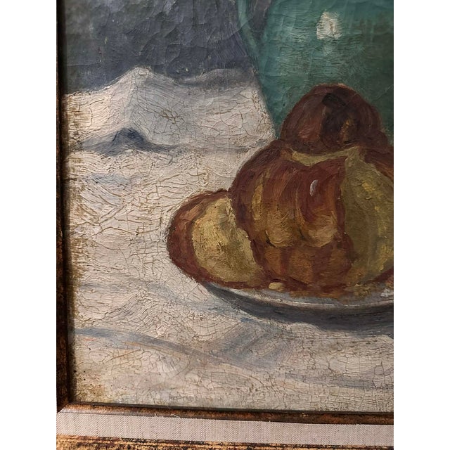 Late 19th Century Antique French School Still Life Oil Painting of Fruit & Flowers, Late 19th–Early 20th Century For Sale - Image 5 of 10