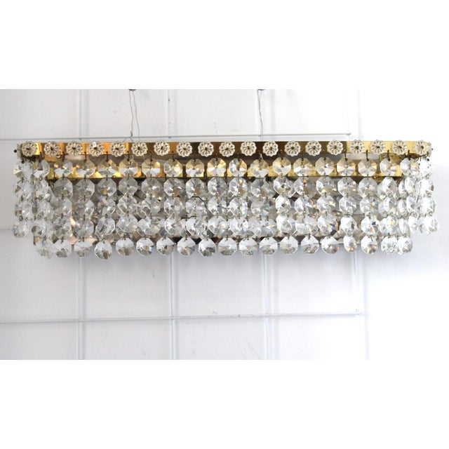 Lead Crystal Wall Light from Maderna, 1960s For Sale - Image 6 of 6