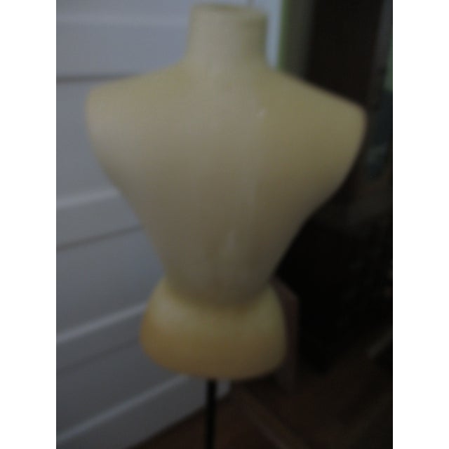 Vintage Department Store Mannequin With Black Metal Base For Sale - Image 4 of 12