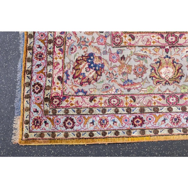 Antique Souf Kashan Rug 8' x 11'8'' For Sale - Image 10 of 12