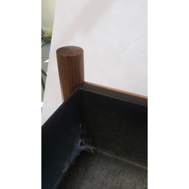 Wood Vintage Floating Teak Planter Attributed to Hugo Frandsen for Spøttrup Stolefabrik For Sale - Image 7 of 10