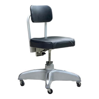 Mid Century Industrial Style Office Chair by Cole Steel For Sale