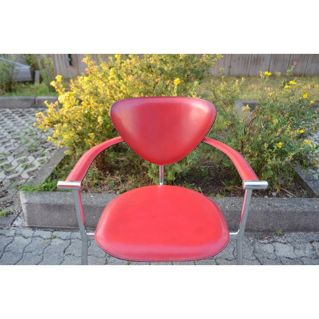 Postmodern Italian Modern Red Model Marylin Dining Chair by Arrben, 1980s For Sale - Image 3 of 18