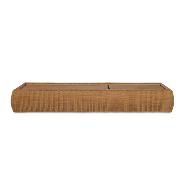 2020s Century Furniture Poolside Wicker Reclining Chaise Lounge For Sale - Image 5 of 9