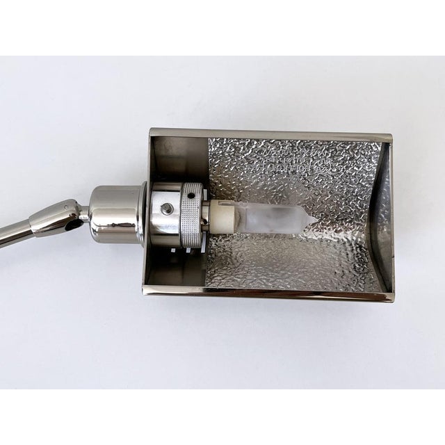 Nickel-Plated Brass Adjustable Desk Light from Holtkötter, Germany, 1980s For Sale - Image 18 of 18