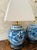 Ceramic Vintage Chinoiserie Blue and White Ginger Jar Pagoda Lamps - A Pair For Sale - Image 7 of 12