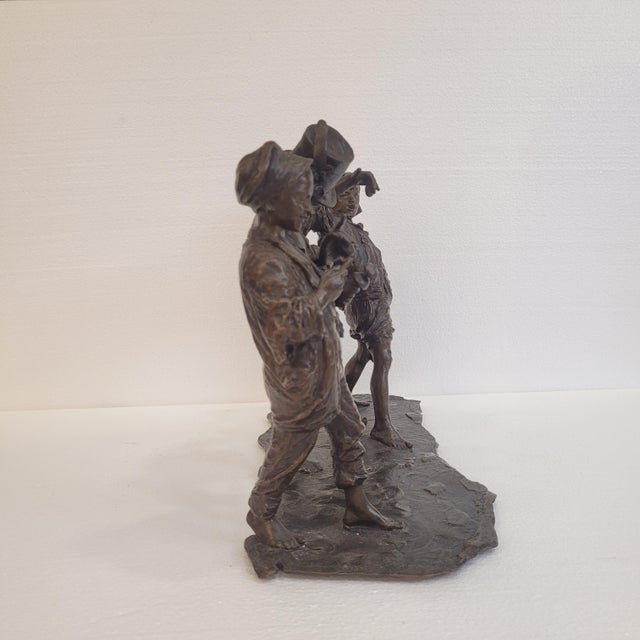 Francesco de Matteis, The Children's Concert, 19th Century, Patinated Bronze For Sale - Image 13 of 18