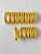 Yellow Phonic Resin Drawer/Door Pull With Aluminum Accent, Set of 23 For Sale - Image 4 of 8