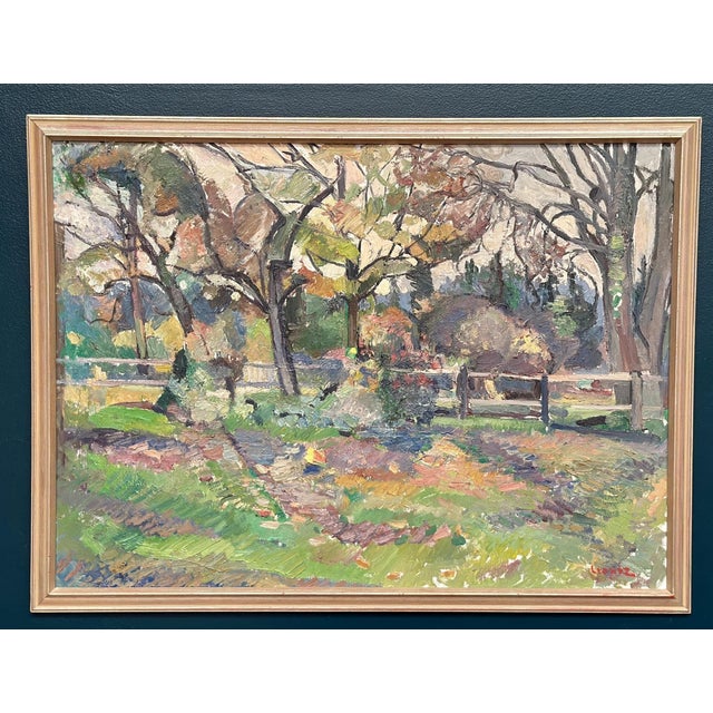 Bengt Crantz, Layered Landscape, 1950s, Oil on Panel, Framed For Sale - Image 18 of 18