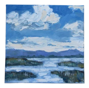 Expressionist Cloudscape in Oil, Rush Ranch Wetlands