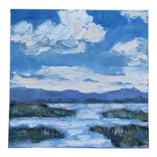 Quiet Places & Journeys — Rush Ranch Wetlands (Original Oil Landscape) For Sale