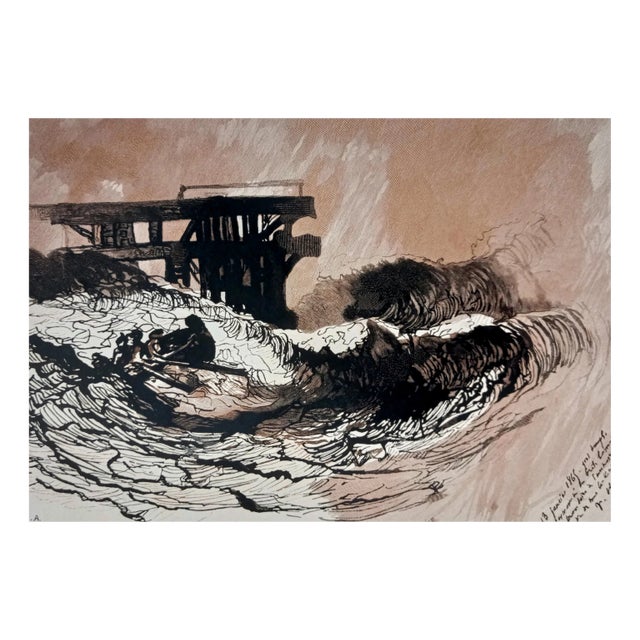 Aubert, Victor Hugo: La Vague, 1925, Engraving For Sale