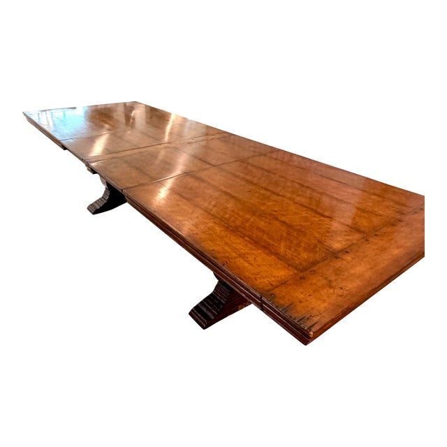 Attributed to Jonathan Charles “Huntingdon” Extending Dining Table | Solid Wood | Seats 12 For Sale
