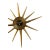 Post Modern McM Starburst Clock Sunburst Brass Seth Thomas For Sale