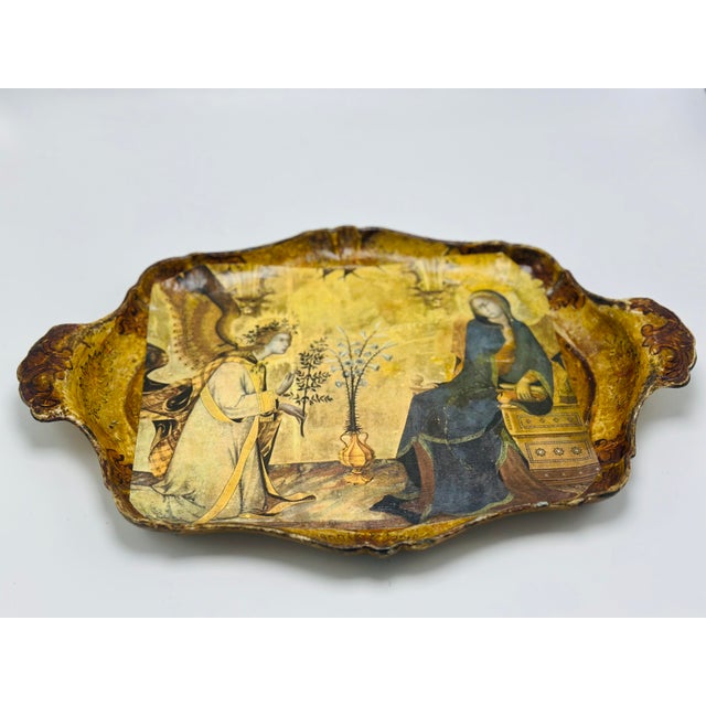 Vintage Decoupage Tray For Sale - Image 9 of 9