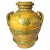 Large Italian Bright Yellow Glazed Earthenware Handled Vessel For Sale - Image 10 of 10