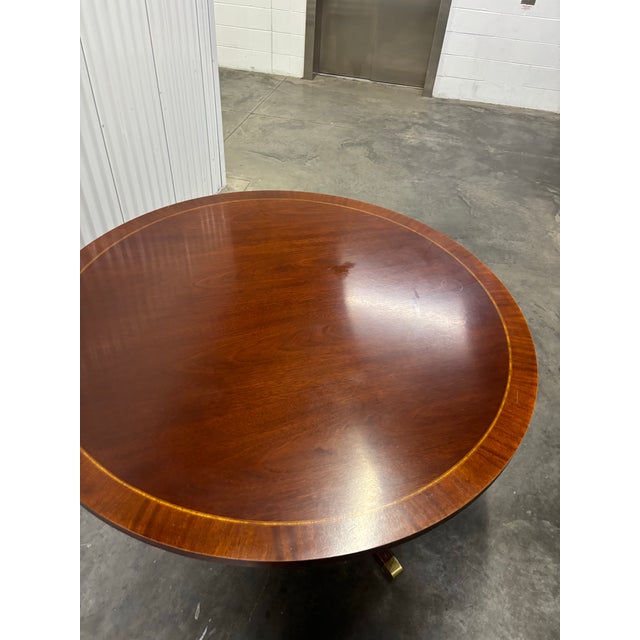 Wood Late 20th Century Mahogany Round Dining Table by Councill Furniture For Sale - Image 7 of 12