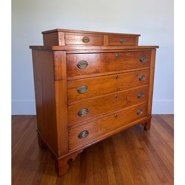 Early 19th century Vermont two over four chest of drawers in beautiful original condition. Hand cut dovetail drawers and...