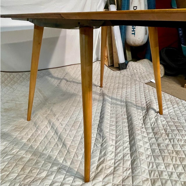 1950s Paul McCobb Planner Group Solid Maple Drop-Leaf Dining Table For Sale - Image 9 of 12