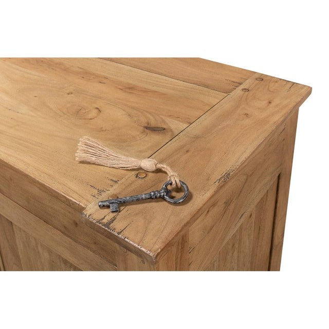 Traditional Credenza, 79" - Driftwood Four-Door For Sale - Image 10 of 11