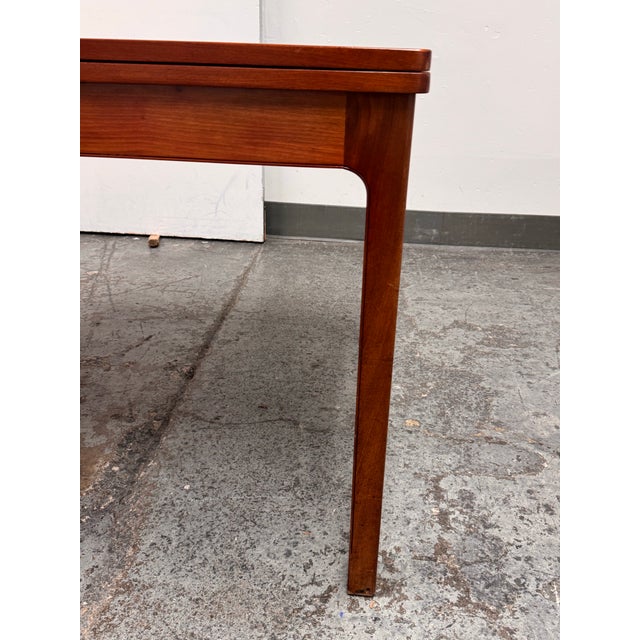 Danish Modern Wood Extension Dining Table, Vintage For Sale - Image 9 of 12