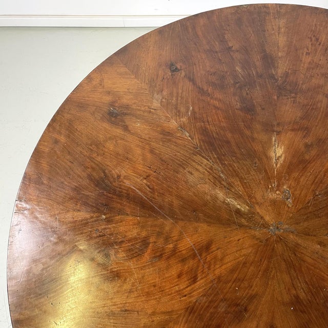 Italian Round Wood Dining Table, 1800s For Sale - Image 6 of 16