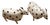 Mackenzie Childs Polka Dot Cows Herd of Two For Sale