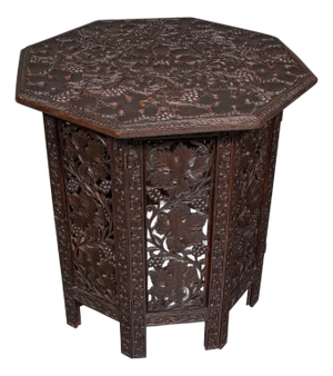 Antique Campaign Tea Table, Anglo Indian Teak, Folding, Serving, Victorian, 1900