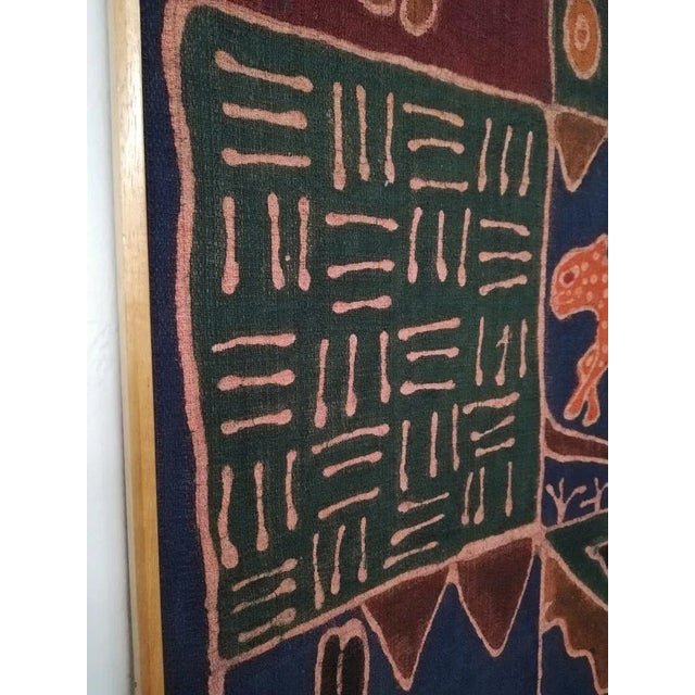 African Sadza Batik Tapestry, 1940 For Sale - Image 4 of 9