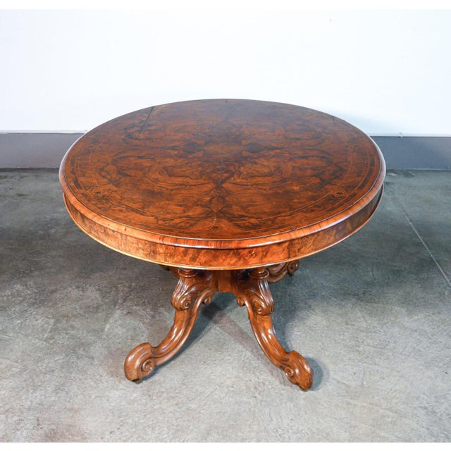 Victorian Table in Wood and Briar, 1800s For Sale - Image 4 of 11