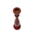 Multi-Toned Red Wooden Candle Holder Curation - Group of 5 For Sale In Miami - Image 6 of 12