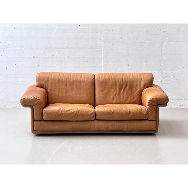 DS-44 Two-Seater Leather Sofa from de Sede, Switzerland, 1970s For Sale - Image 16 of 16