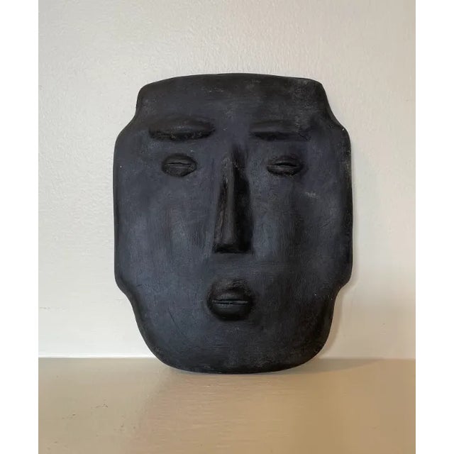 Sculpture Materials Matthew Weil Small Plaster Mask Wall Sculpture For Sale - Image 7 of 7