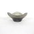 1970s Smoke Grey Curved Triangular Mid-Century Modern Dish Ząbkowice Glass Bowl Jan Sylwester Drost Design For Sale - Image 5 of 7