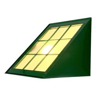 Green Triangolo Outdoor Wall Light from Goccia Illuminazione, 1980s For Sale