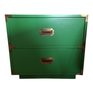 Dixie Campaign Nightstands - Pair of Two For Sale