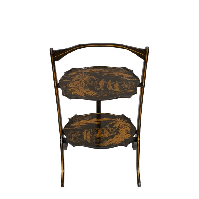 Regency Style Chinoiserie Folding Table For Sale - Image 9 of 12