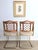 Hollywood Regency 1980s Rattan and Brass Cantilever Chairs - A Pair by Cramco For Sale - Image 3 of 17
