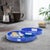 Blue Saint Tropez Round Tray Set of 2 - Classic Navy For Sale - Image 8 of 10