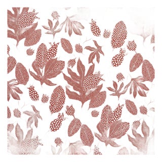 Sample - Schumacher Schumacher X Marian McEvoy Polka Dot Jungle Wallcovering In Raspberry For Sale