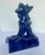 Vintage Cobalt Blue Chinese Ceramic Roof Tile Figurines - Set of 4 For Sale - Image 15 of 18