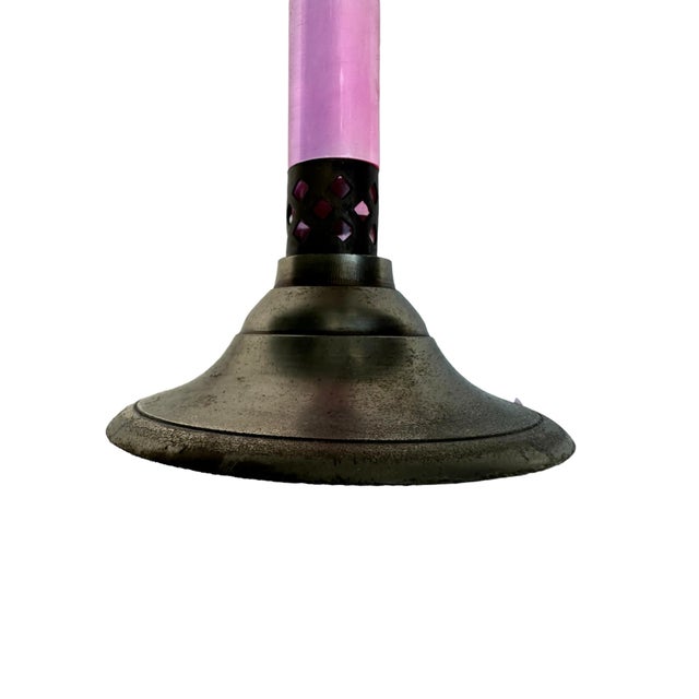 French 1930s Bakelite Chrome and Bakelite Candle Stick, New Orleans For Sale - Image 3 of 8