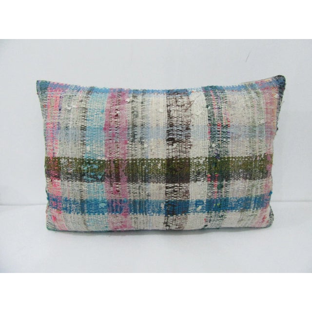 Turkish Kilim Pillow Cover For Sale - Image 4 of 4
