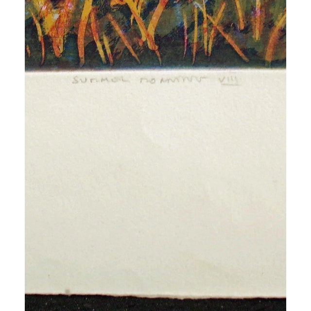 1990s 1990s Nicolette Jelen "Summer Morning Viii" Signed Aquatint Etching Art Landscape For Sale - Image 5 of 7