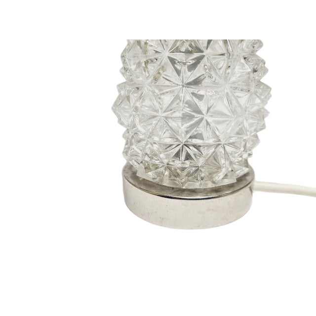Silver Postmodern Bedside Lamp, Belgium, 1960s For Sale - Image 8 of 11