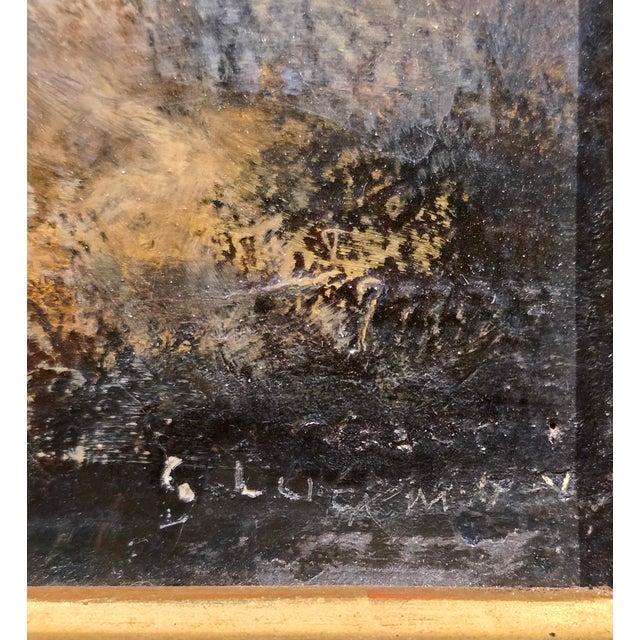Wood Grigory Gluckmann - Reclining Nude Female - Oil Painting For Sale - Image 7 of 12
