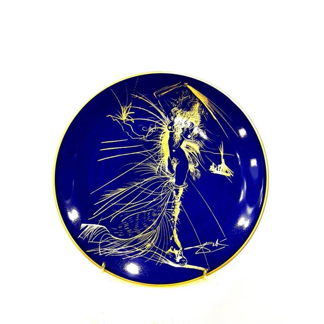 Venus - Limoges Porcelain Blue and Gold 1967 For Sale - Image 10 of 10