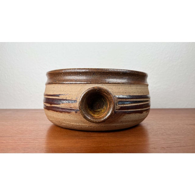 Large Mid-Century Modern Danish Studio Pottery Bowl by Tue Poulsen for Tue Keramik, 1960s For Sale - Image 9 of 18