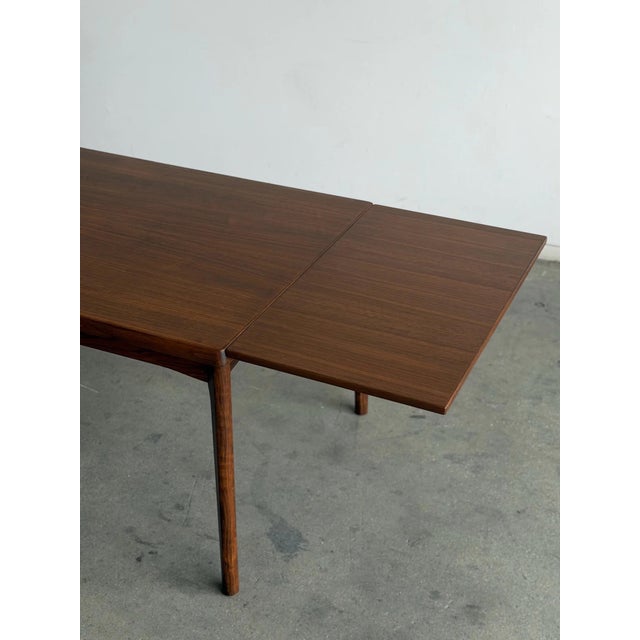 1960s Attributed to Danish Vejle Stole & Møbelfabrik Dining Table in Dark Teak For Sale - Image 10 of 12